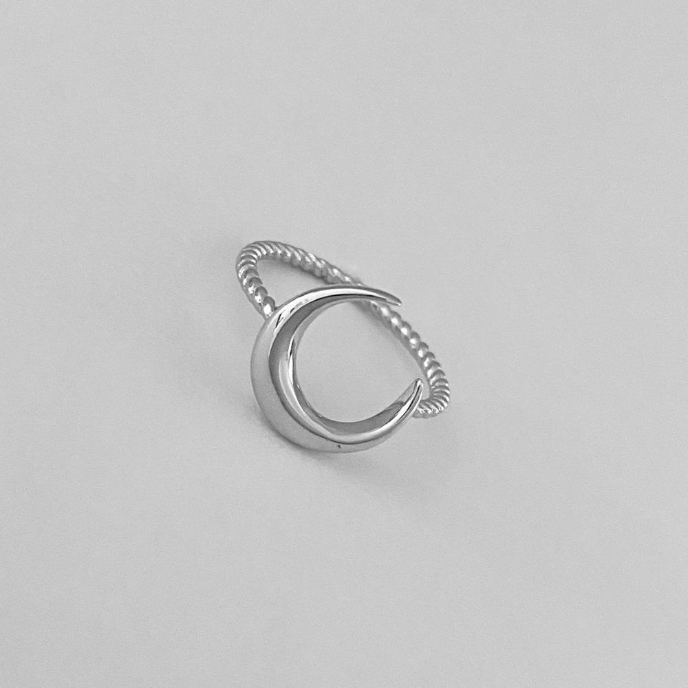 🌙TOP SELLER🌙 Sterling Silver Crescent Moon Ring - Picture 10 of 15